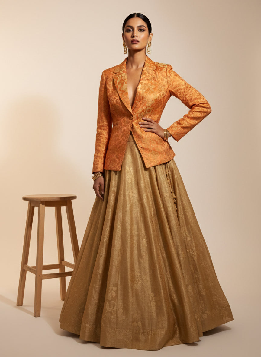 Florin Blazer – Brocade Silk Tailored Jacket | ShiSha – ShiSha.Studio