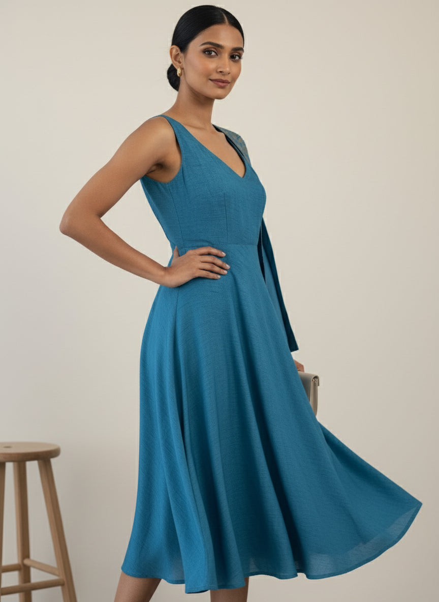 Solenne Silk Dress