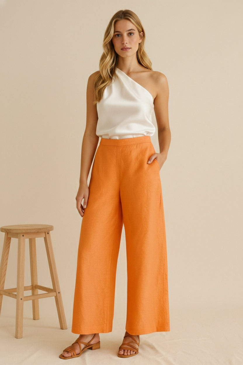 Solenne Silk Pants
