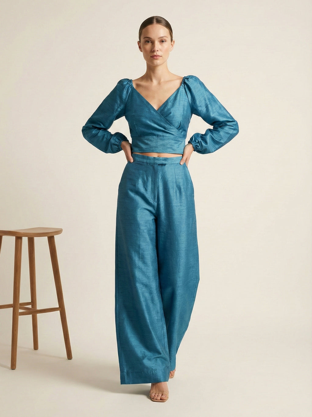 Solenne Wrap Top
