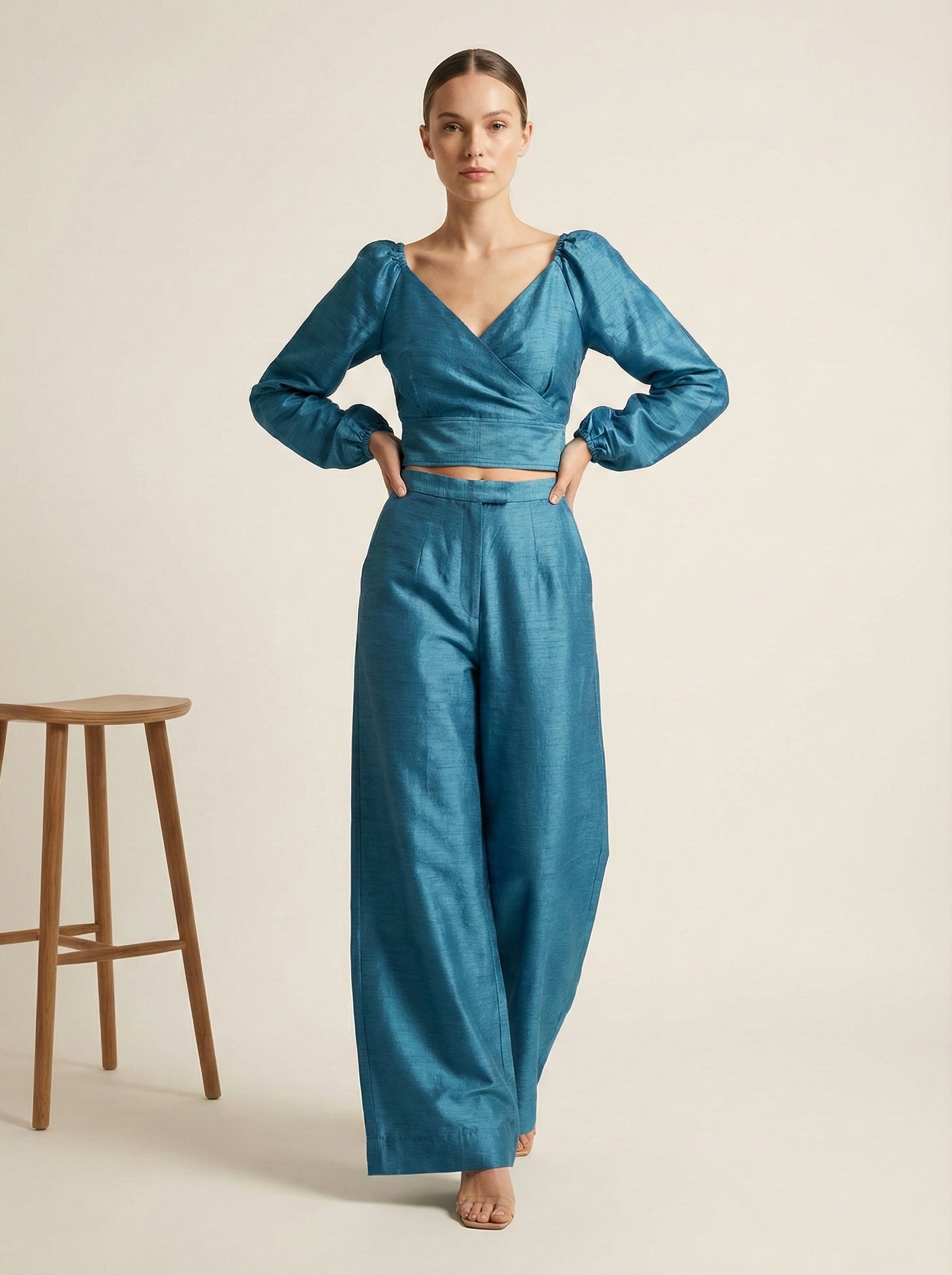 Solenne Wrap Top