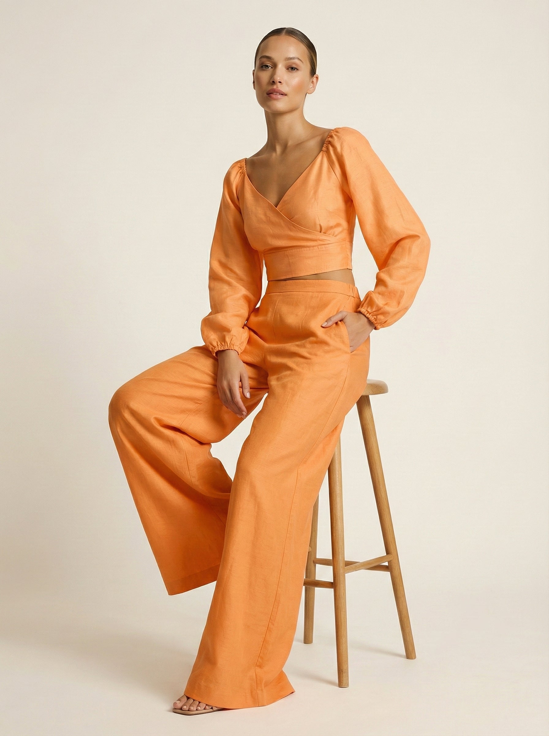 Solenne Wrap Top